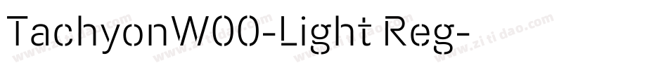 TachyonW00-Light Reg字体转换